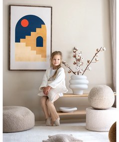 Кремав детски пуф от букле – Wigiwama