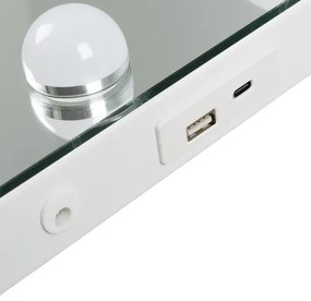 LED козметично огледало с регулируемо осветление - 58 x 46 cm