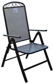 Черен метален градински стол – Rojaplast