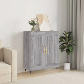 830178 vidaXL Сайдборд, сив сонома, 69,5x34x90 см, инженерно дърво