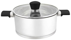 Тенджера с капак ZEPHYR ZP 1210, Многослойно дъно, Инокс - 16х10.5 см 2L