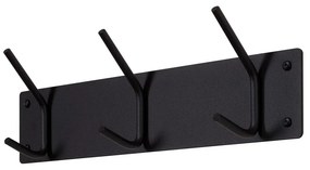 Черна метална стенна закачалка Fusion - Spinder Design