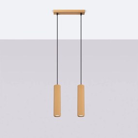 Висящо осветително тяло в златист цвят Gleam – Sollux