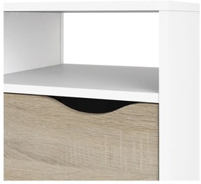 Бяла маса за телевизор , 117 x 57 cm Oslo - Tvilum