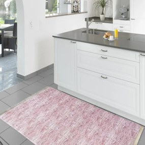 Розово кухненско килимче с водоустойчиво покритие Ширина: 160 см | Дължина: 220 см