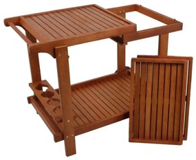 Градинска маса за сервиране от масивен евкалипт 60x100 cm Hayward – Garden Pleasure