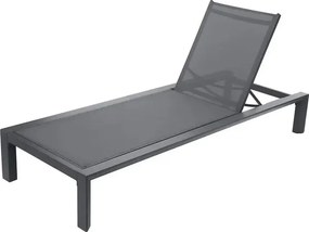 Единичен алуминиев шезлонг Hesperide Evasion, Графит