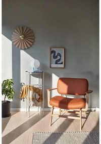 Оранжев фотьойл от изкуствена кожа Haze - Hübsch