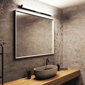 Черна стенна лампа, дължина 90 cm Caspio - SULION