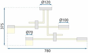 Лампа LED APP1002-6C