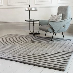 Сив вълнен килим 160x230 cm Form - Asiatic Carpets