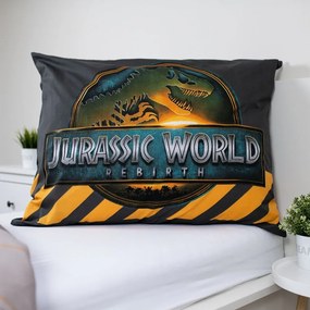 Единично памучно детско спално бельо 140x200 cm Jurassic World "T-Rex" – Jerry Fabrics