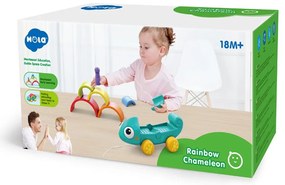 Hola - Бебешка играчка за дърпане, 2 в 1, Хамелеон