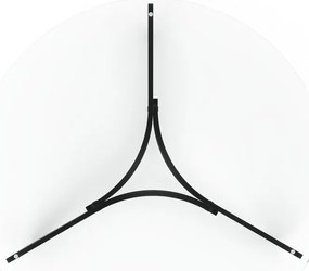 Черна кръгла масичка за кафе със стъклен плот 87x87 cm Madera – Umbra