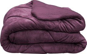 Сет луксозно одеяло и 2 възглавници лилав