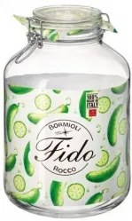 Стъклен буркан 5л с клипс FIDO-(1.49270)