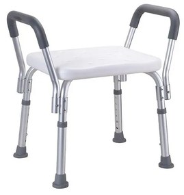 Столче 55,5x56 см сребристо/бяло