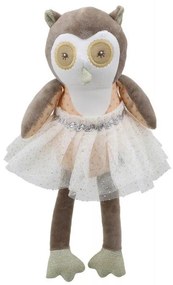 The Puppet Company - Парцалена кукла Бухал с пачка цвят капучино, серия Танцьорите на Wilberry, 29см.