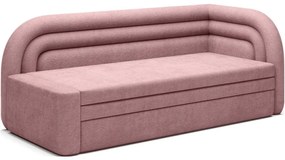 Розов шенилов сгъваем/с място за съхранение диван десен ъгъл 223 cm Fabillo – ELTAP