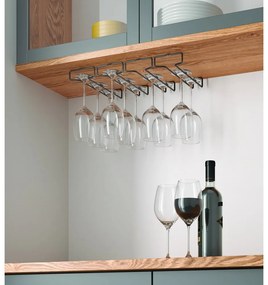 Стенни поставки за чаши за вино от неръждаема стомана в комплект от 2 броя Lava - Metaltex