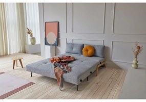 Сив разтегателен диван Wood Twist Granite, 96 x 167 cm Cubed - Innovation