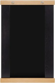 Стенно огледало с рафт масивно дърво 50x75 cm Lun – noo.ma