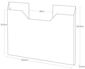 Метален държач за подложки за маса без пробиване Tower – YAMAZAKI