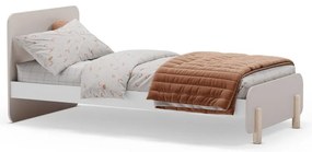 Кремаво детско легло от масивен бор 90x190 cm Nora – Marckeric