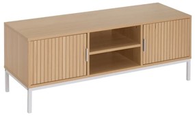 Маса за телевизор от декор от дъб в естествен цвят 120x45x40 cm Mid-Lines – Casa Selección