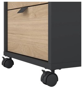 Шкаф с дъбов декор в цвят антрацит-натурален 41x61 cm Sign - Tvilum