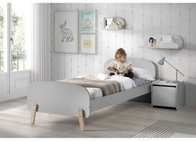 По-малък сив стенен рафт Kiddy - Vipack