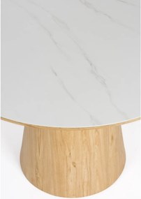 Кръгла трапезна маса с скаменен плот за маса ø 115 cm Almira – White Label