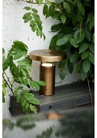 LED затъмняваща се настолна лампа бронзова (височина 20 cm) BringMe – Hübsch