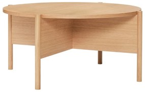 Кръгла масичка за кафе от декор от дъб в естествен цвят ø 86 cm Heritage – Hübsch