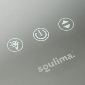 Козметично огледало с LED осветление Soulima 80x62 см – Огледало за грим