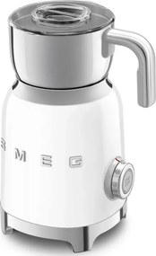 Уред за разпенване на мляко Smeg MFF11WHEU, 500 W, 600 мл, 8 програми, Подвижна кана, Автоматично изключване, Бял