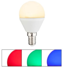 LED RGBW Димируема крушка ILLU E14/4,9W/230V 2700K + + д.у. - Globo 106750K