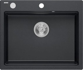 гранитна мивка KURT 110 Black Dotted