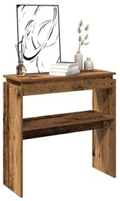 856626 vidaXL Конзолна маса от старо дърво 102x30x80 cm Инженерна дървесина