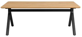 Трапезна маса с дъбов плот 100x200 cm Bristol – Actona