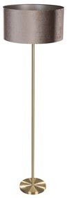 Подова лампа месинг с кадифена абажура таупо 50см - Simplo
