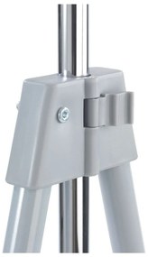 Сив метален телескопичен подвижен стелаж за дрехи, сгъваем - Wenko