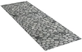 Сива пластмасова постелка за баня 65x200 cm Sassi - Wenko