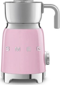 Уред за разпенване на мляко Smeg MFF11PKEU, 500 W, 600 мл, 8 програми, Подвижна кана, Автоматично изключване, Розов