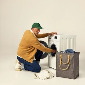 Сив текстилен кош за пране 53 l Laundry Hub Tweed – Rolser