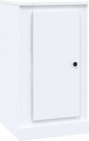 816200 vidaXL Страничен шкаф, бял, 37,5x35,5x67,5 см, инженерно дърво