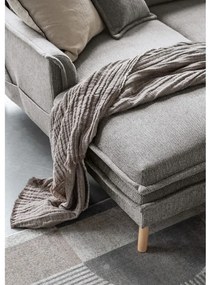 Сив разтегателен ъглов диван (десен ъгъл/"U" форма) Charming Charlie – Miuform