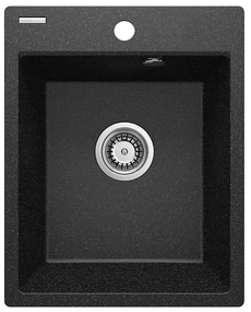 Deante ZRC_2103 - Кухненска мивка CORIO 50x40 см гранит/графит