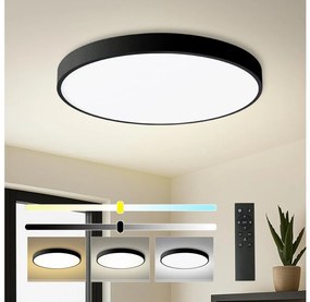 Brilagi - Димируемо LED осветително тяло POOL SMART LED/100W/230V диаметър 80 см Wi-Fi Tuya черно + дистанционно управление