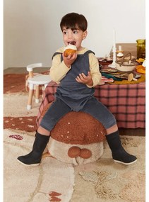 Детски пуф в тухлен цвят/кремав Boletus – Lorena Canals